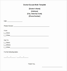 Free Dr Excuse Template Capriartfilmfestival