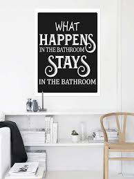 1pc Bathroom Wall Art Picture Canvas