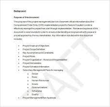 project management plan template 12