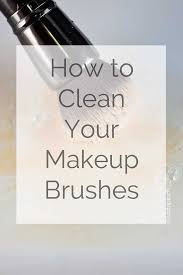 how to clean makeup brushes add a pinch