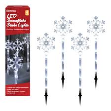 Led Snowflake Stake Lights