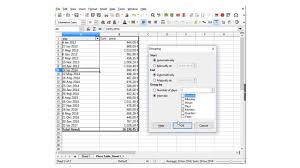 Libreoffice Calc Group Dates In Months