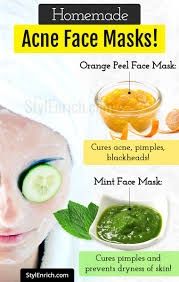 homemade acne mask say o to clear