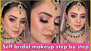 self bridal makeup step by step long