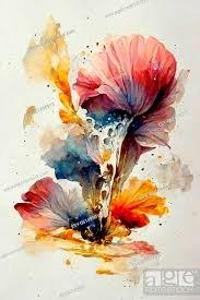 Beautiful Summer Flowers Watercolor