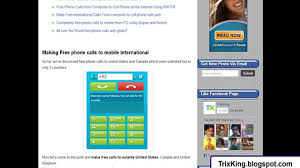 New Trick Free Internet Phone Calls To Mobile From Computer