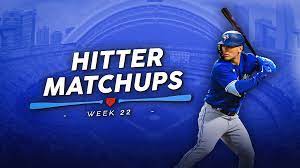 hitters to start and avoid in week 22