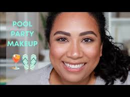 pool party makeup you