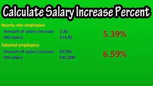 percent increase in pay salary