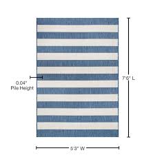 nuloom haylie chevron striped blue 5 ft