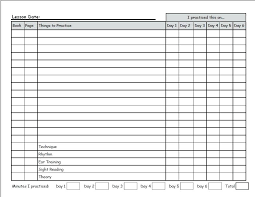 Weekly Assignment Sheet Template For Students Homework Checklist