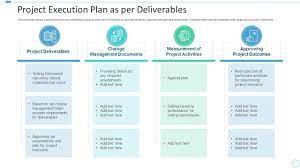 project execution plan as per