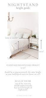 perfect nightstand height