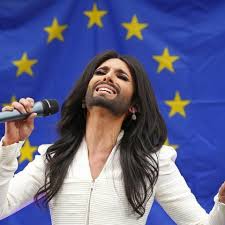 conchita wurst gets her burlesque on at