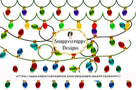 Christmas Lights Clipart Graphic By Snappyscrappy Creative Fabrica In 2020 Christmas Lights Clipart Clip Art Christmas Lights
