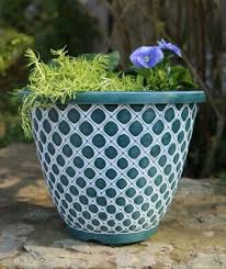 Large 28cm Bell Quilt Planter Pots