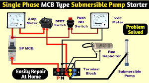single phase mcb type submersible pump