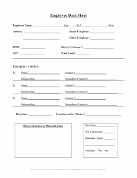 47 Printable Employee Information Forms Personnel Information Sheets