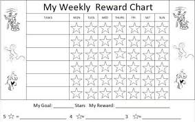 printable reward charts for kids and