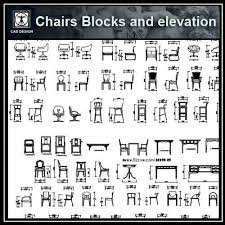Furniture Blocks Chair Block Elevation