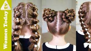 Hướng Dẫn Các Kiểu Tóc Đẹp Cho Bé Gái Đến Trường | Cute Hairstyles For  Little Girls. - YouTube