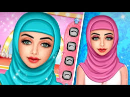 hijab fashion doll makeup salon game