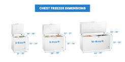How big is a 3.5 cubic freezer?
