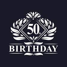 50 years birthday logo luxury 50th