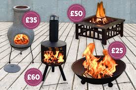 The mesh spark screen with geometric pattern keeps embers contained while providing a great view of the entire fire pit. B M S New Bargain Outdoor Range Includes Fire Pits And Log Burners