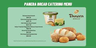 panera bread catering menu s 2023