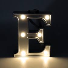 Kids Room Decorative Light Alphabet Night Lamp Letter Light Party Wedding Decor Light Letter E Amazon Com