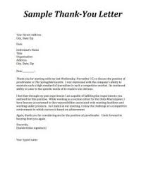 career center thank you letters