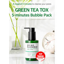 The acidulous cleanser exfoliates the. Some By Mi Bye Bye Blackhead 30 Days Miracle Green Tea Tox Bubble Cleanser 120g Somebymi Glam Shopee Malaysia