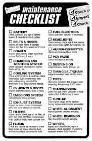 A Very Thorough Car Maintenance Check List Car Care Tips