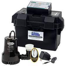 battery backup sump pump system