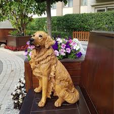 Golden Retriever Outdoor Statues