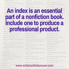 Dont Publish A Nonfiction Book Without An Index Write