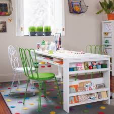A toddler desk and chair can also be made of molded plastic or can be a department store themed set that reflects your youngster's favorite cartoon or movie a cool novelty art desk of colourful moulded plastic. Art Table For Kids With Storage Ideas On Foter