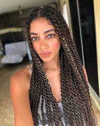 The contrast in directions forms a strong braid that can be worn as a ponytail style. 12 Trending Box Twists Hairstyles To Try Now 2021 Update