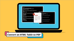 a guide to convert html tables into pdfs