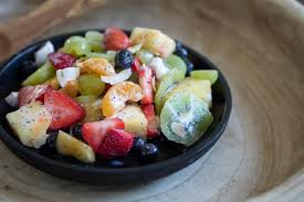 dairy free fruit salad with yogurt