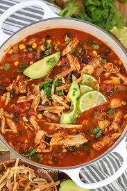 Spicy Chicken Tortilla Soup Family Favorite gambar png