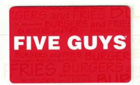 Pin# please check the recaptcha box below. Five Guys Gift Card Anythingeverything Five Guys Mens Gifts Five Guy Burgers