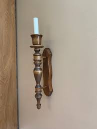 Wood Candle Sconce Vintage Wall Sconce