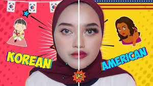 korean vs american makeup tutorial