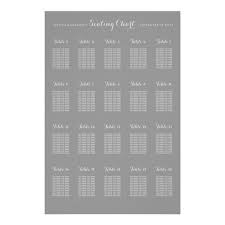 20 Table Large Wedding Seating Chart Any Color