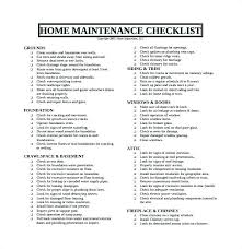 House Maintenance Checklist Naturalbarker Com