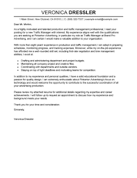 Leading Professional Traffic And Production Manager Cover Letter