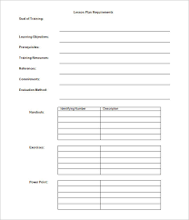 Making A Lesson Plan Template 9 Lesson Plan Outline Templates Doc