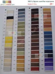 Nylon For Jewelry And Macrame Cord Colors Chart